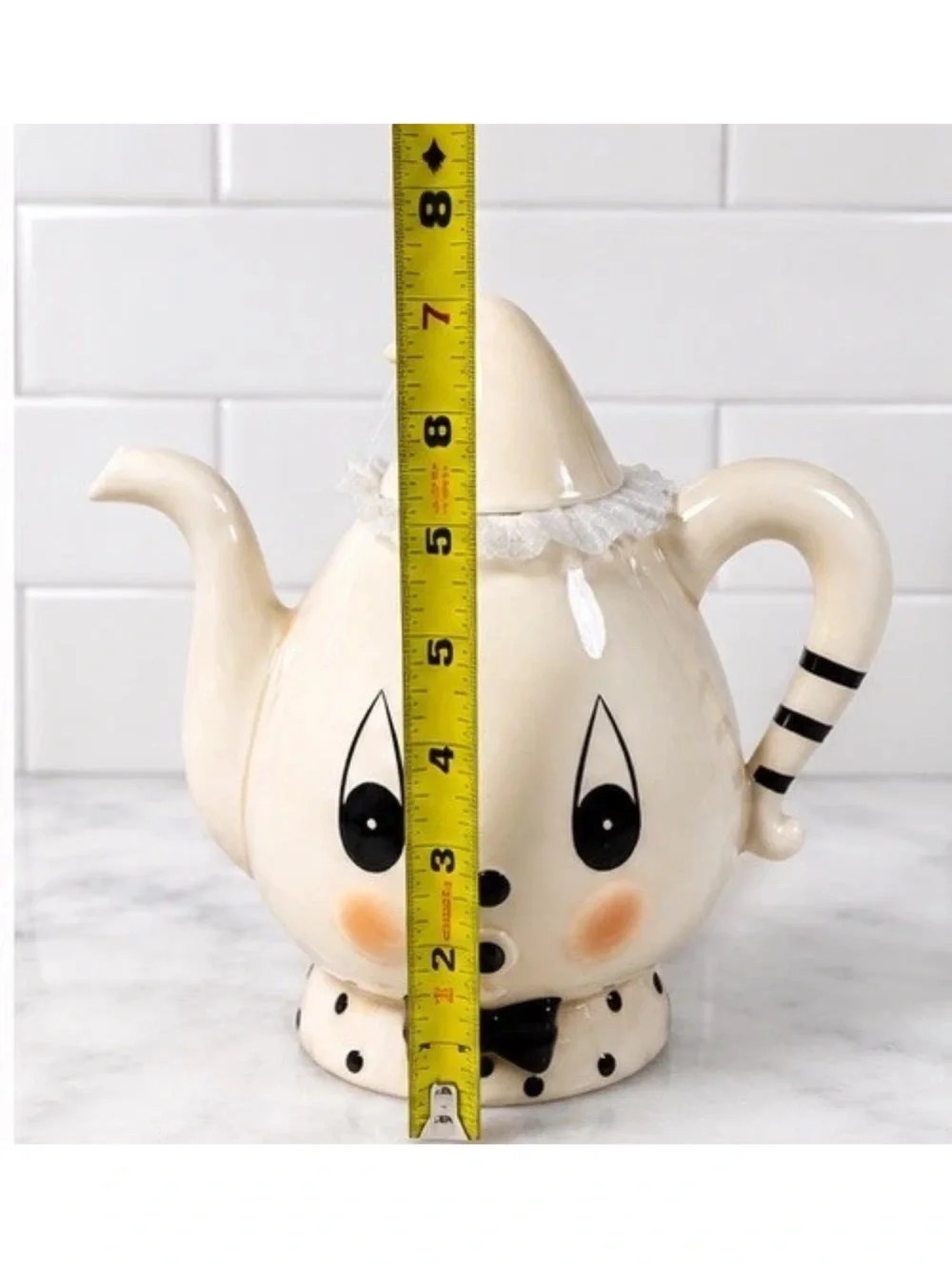 Johanna Parker Halloween Gus Ghost Bowtie Teapot 8